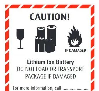 鋰<a href='http://m.globalmedical.cn' title='電池運(yùn)輸' >電池運(yùn)輸</a>包裝標(biāo)簽